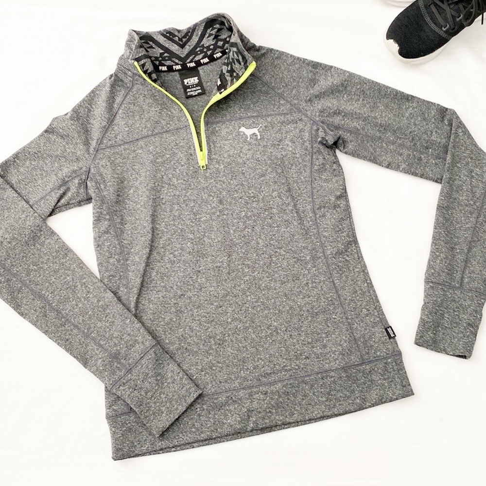PINK | Reflective Half Zip Pullover